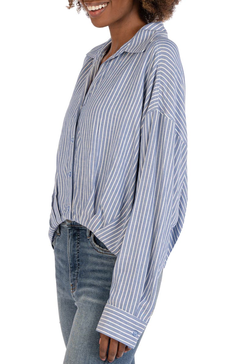 KUT from the Kloth Angelou Crop Button-Up Shirt, Alternate, color,