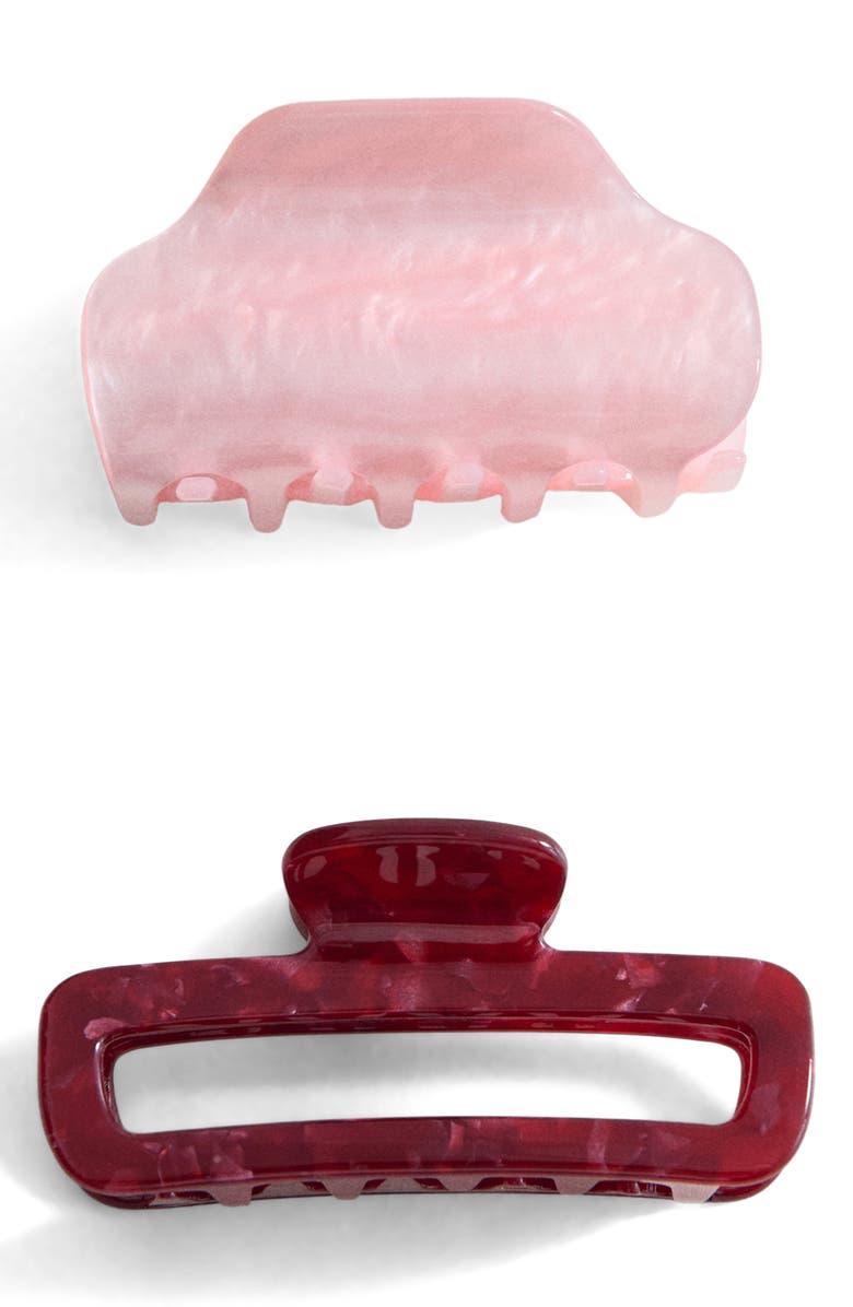 MANGO Assorted 2-Pack Claw Clips, Main, color, Red