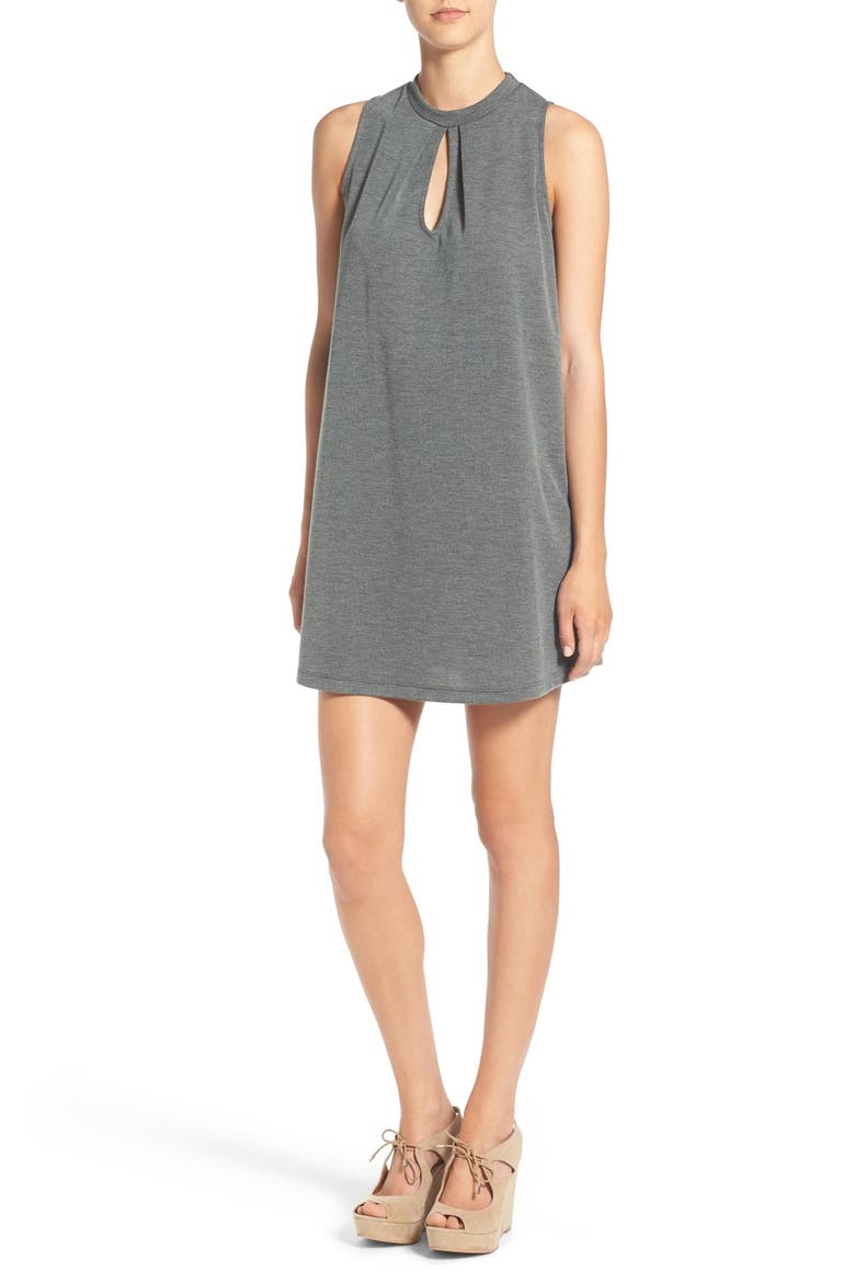 Mock Neck Shift Dress, Main, color, OLIVE