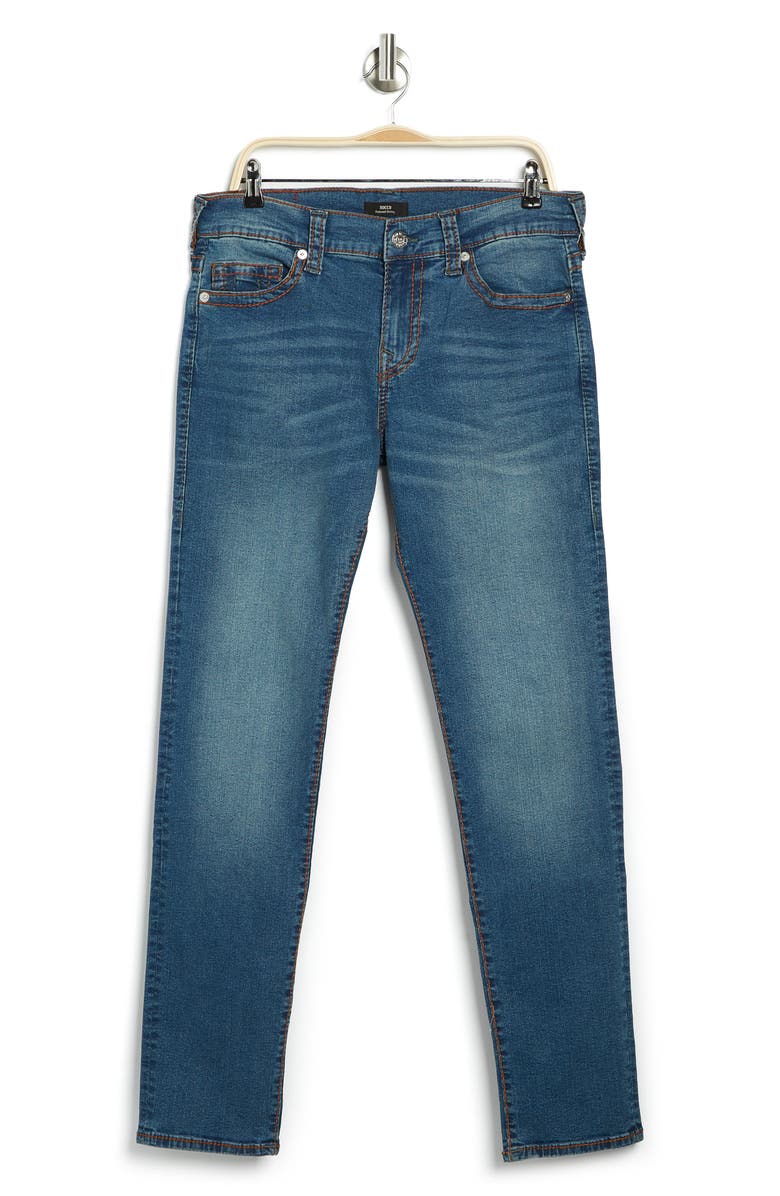 True Religion Brand Jeans Rocco Big T Skinny Jeans, Alternate, color, 