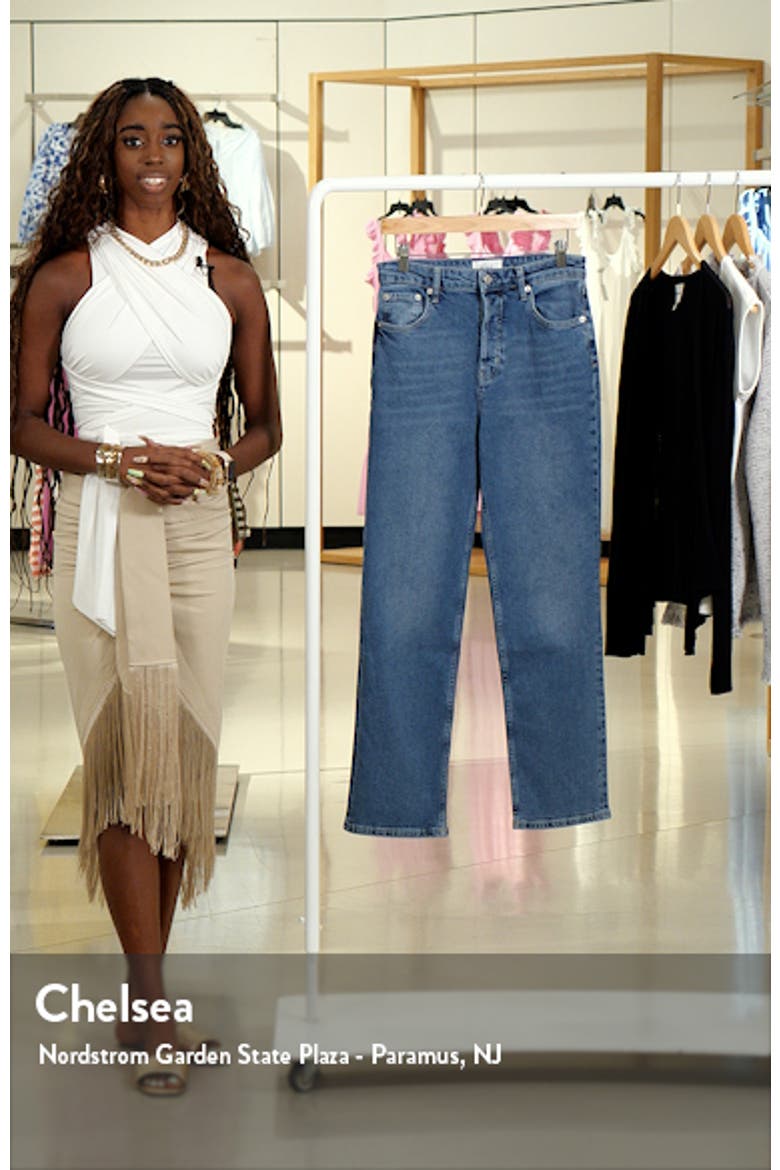 The Topanga High Waist Ankle Straight Leg Jeans video