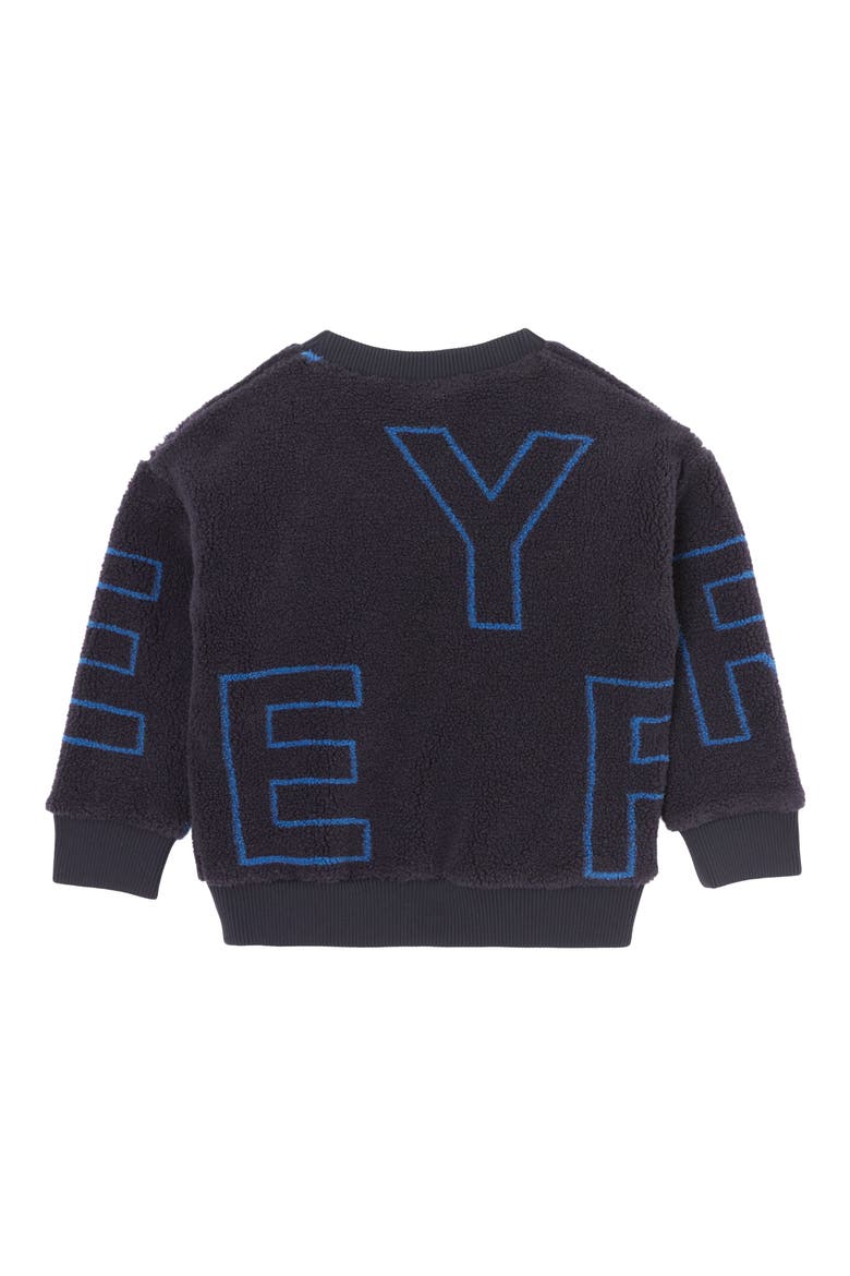 Kids' Edgar Logo Fleece Sweatshirt, Alternate, color, NAVY BLACK IP PAT