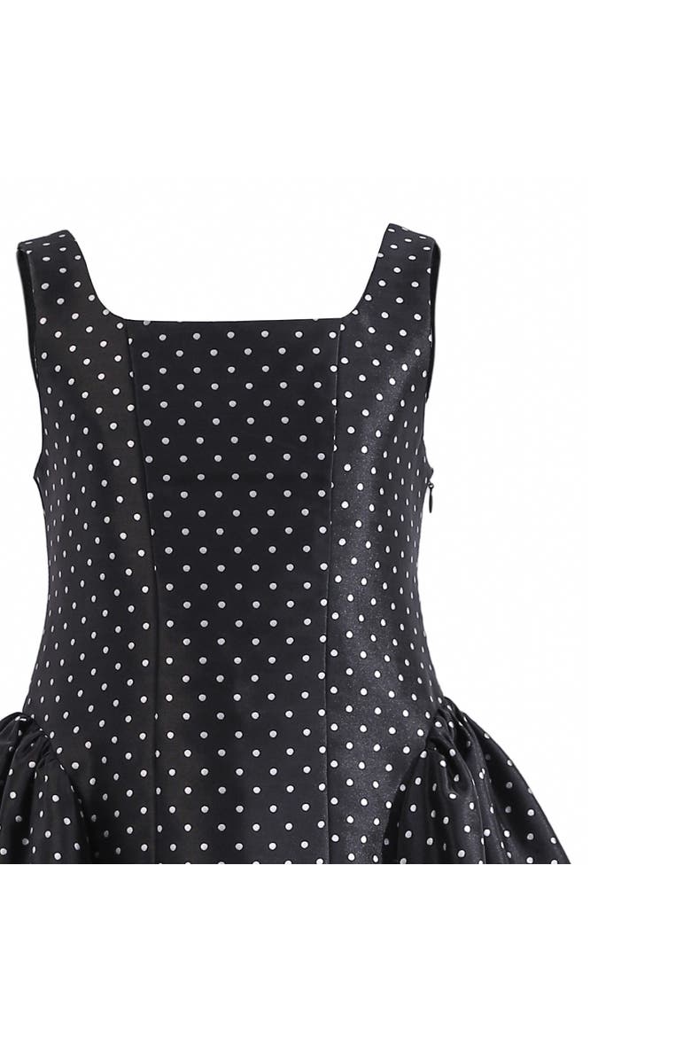 Vivienne Polka Dot Dress, Alternate, color, Black