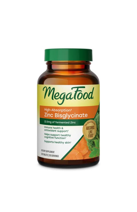 Zinc Bisglycinate For Women & Men, Vegan Immune Support Supplement, 120 Tablets