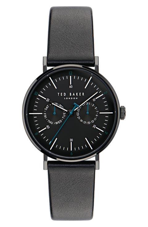 Timeless RSST Leather Strap Watch, 41mm