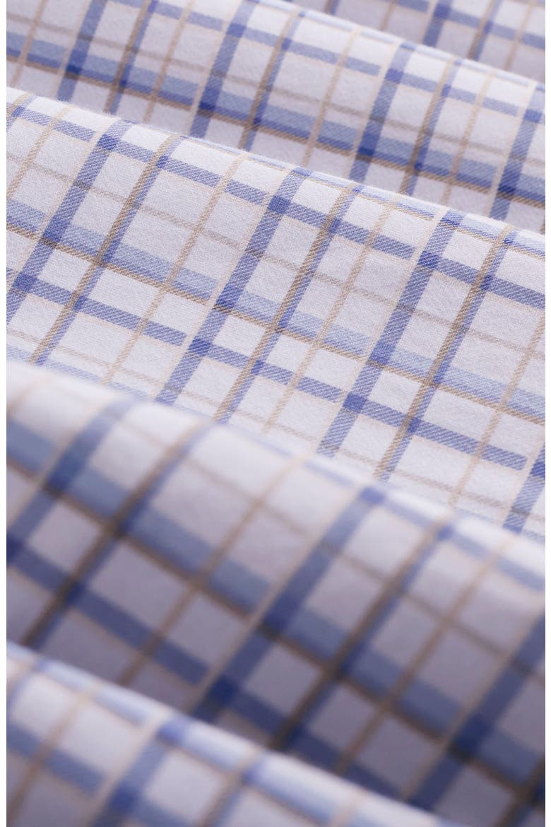 James OoohCotton® Plaid Print Button-Up Shirt, Alternate, color, AIR BLUE