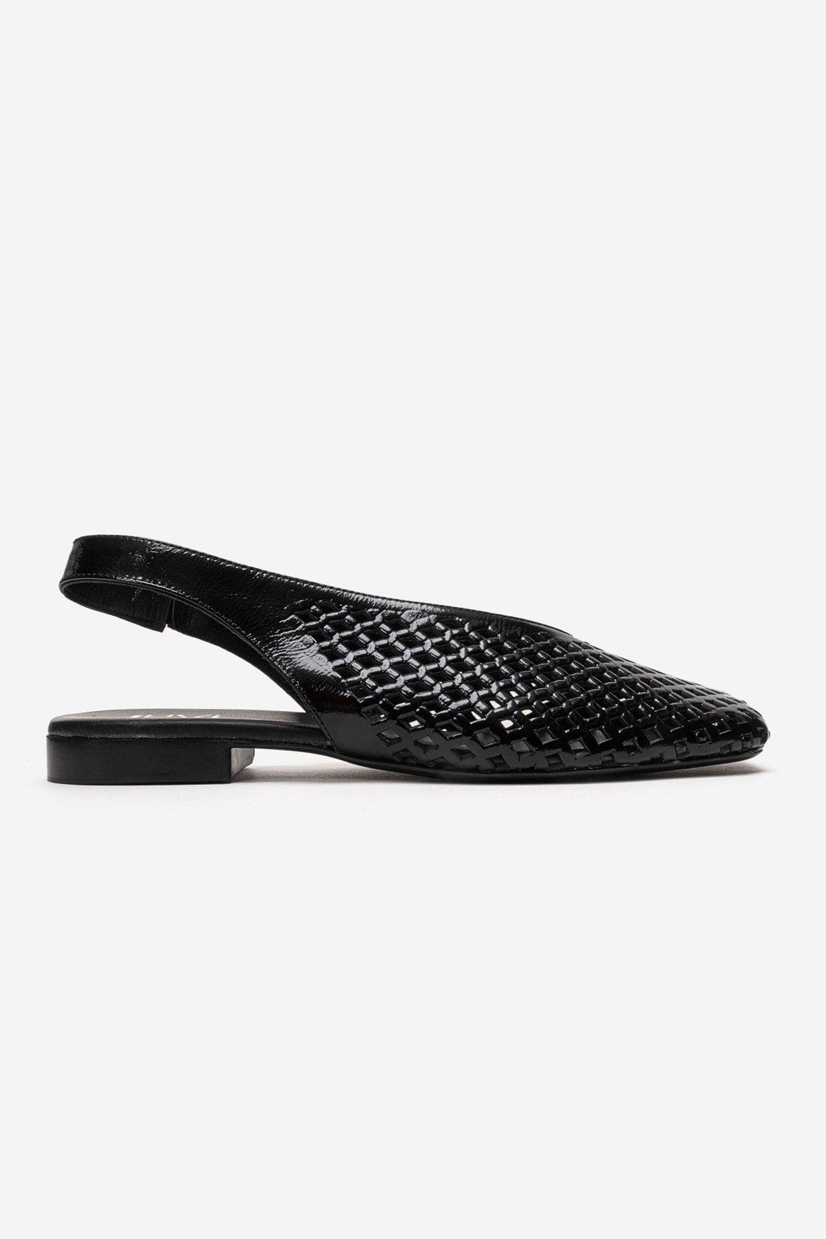 Forever & Always Shoes Delizia Leather Slingback Shoe, Alternate, color, Black