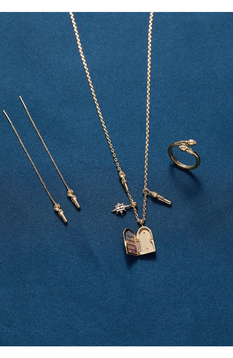 Alex and Ani Harry Potter Hogwarts Great hall Cluster Charm Necklace, Alternate, color, Gold