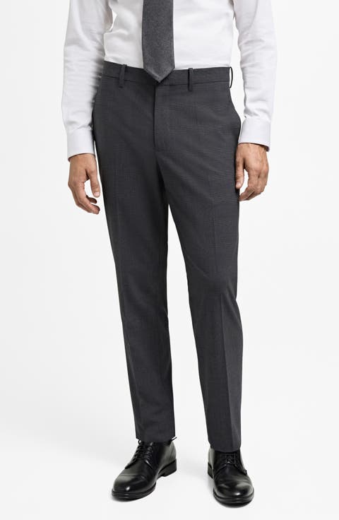 Prince of Wales Check Super Slim Fit Stretch Pants