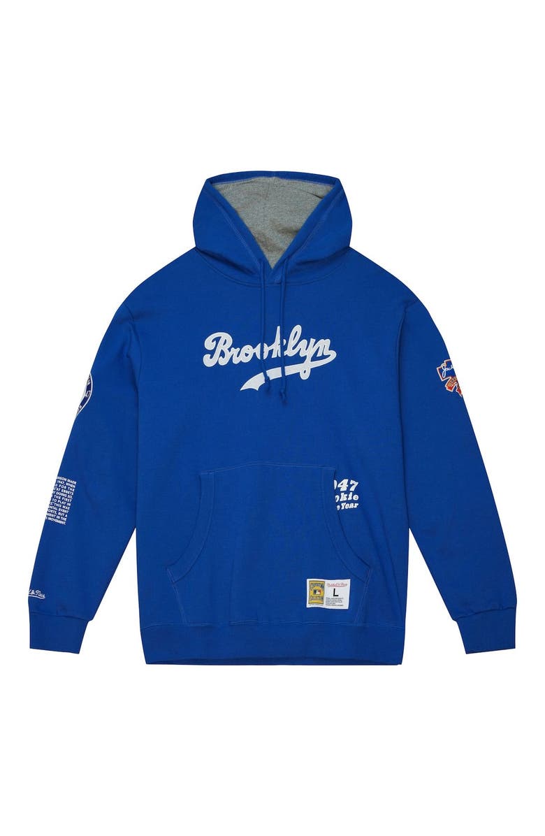 Mitchell & Ness Men's Mitchell & Ness Jackie Robinson Royal Brooklyn Dodgers Cooperstown Collection Legends Fleece Pullover Hoodie, Alternate, color, Royal