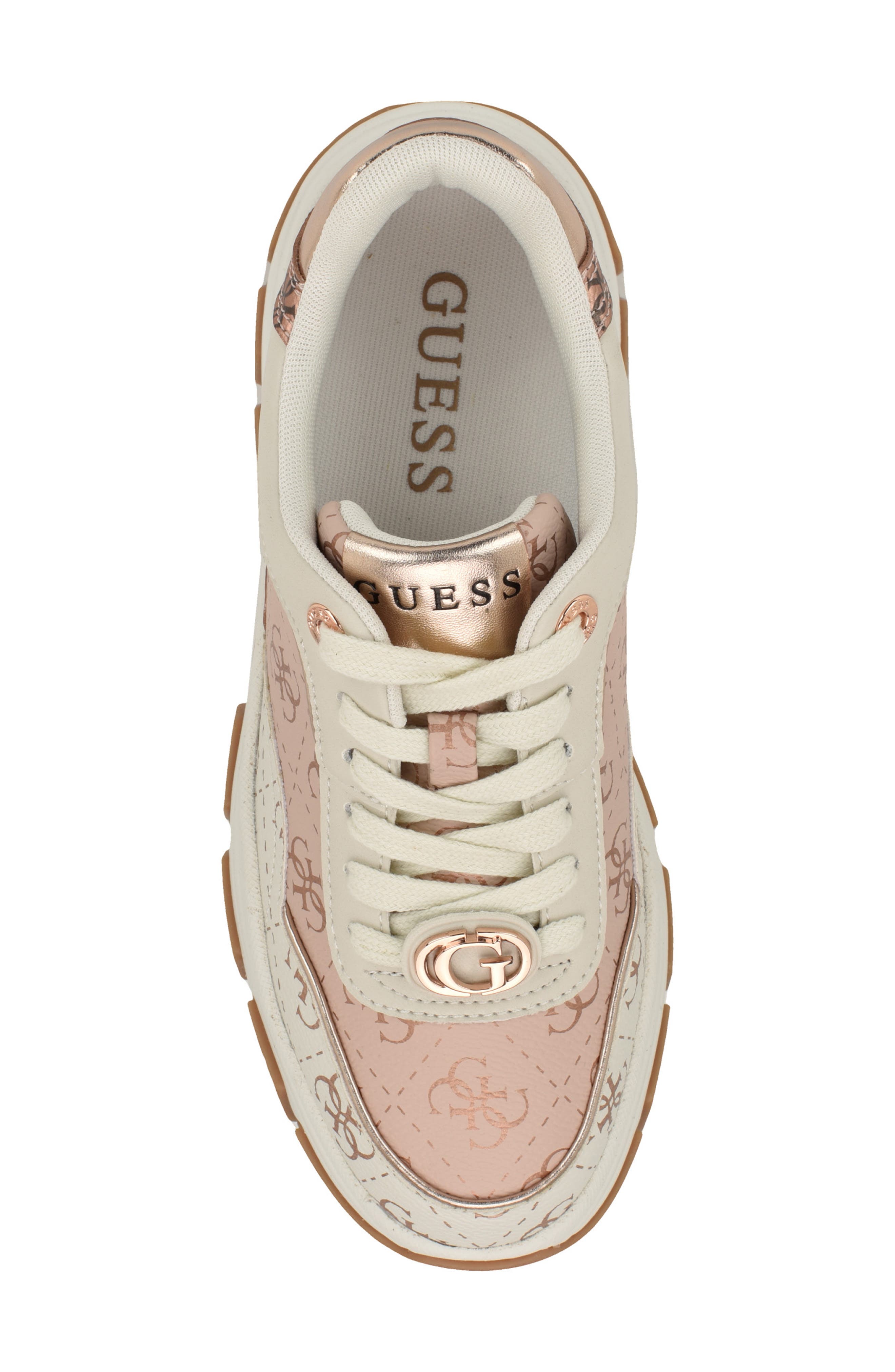 GUESS Berrett Sneaker, Alternate, color, Light Pink