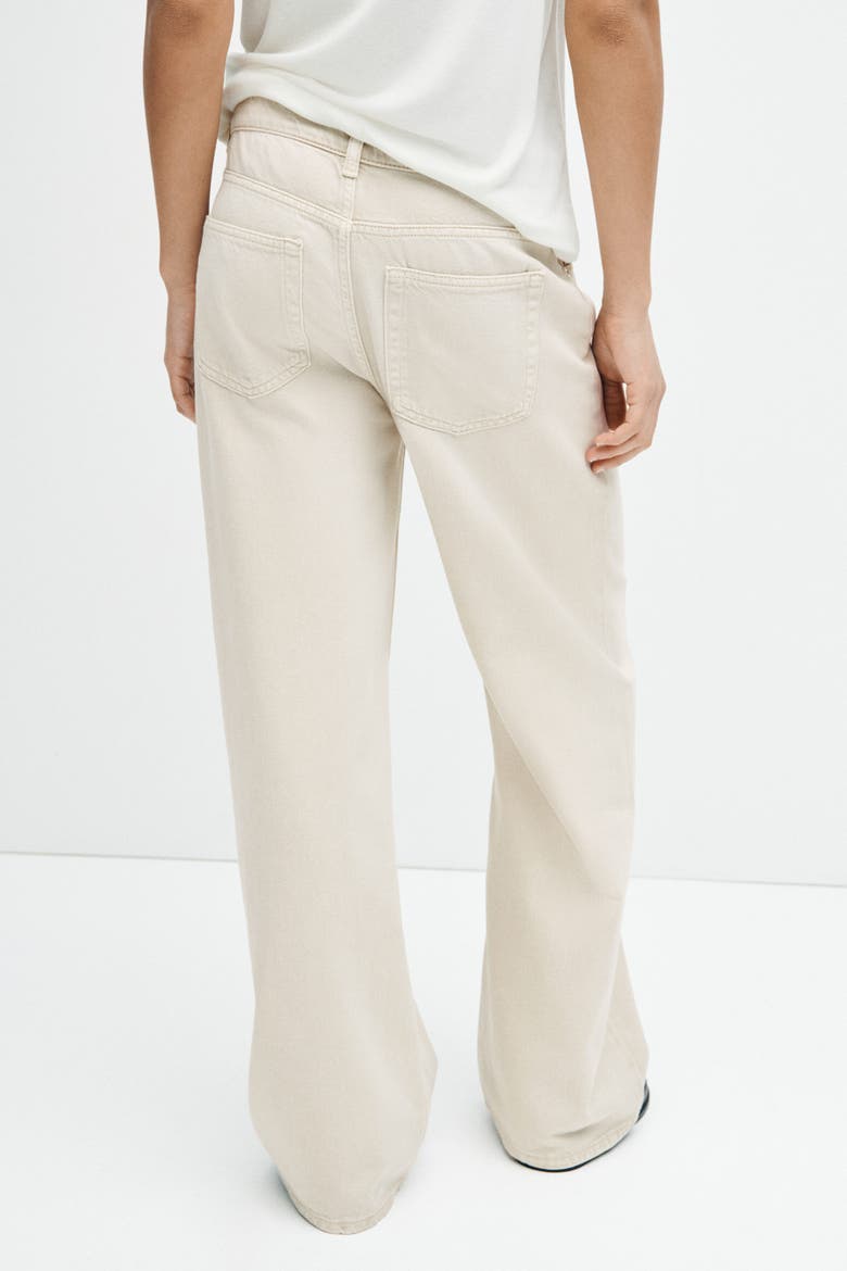 Baggy Regular Waist Jeans, Alternate, color, Dusty cream