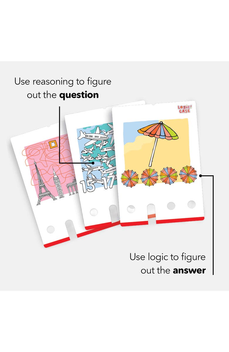 HABA Logic Case Extension Set Vacation & Travel Ages 7+ Travel Games, Learning Toys, Flash Cards for Kids, Brain Teaser Puzzle Games, Alternate, color, Multi