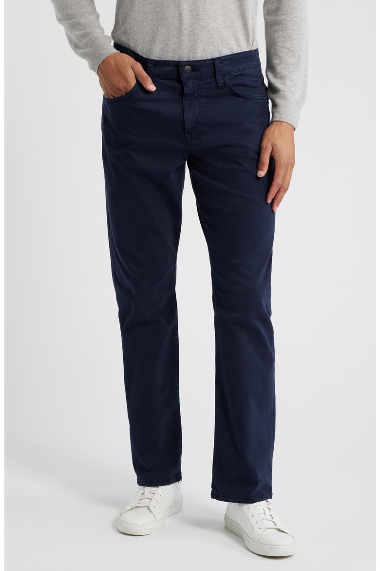 Matt Relaxed Straight Leg Twill Pants, Main, color, DARK NAVY CASUAL TWILL