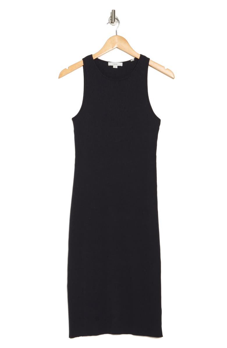 Vince Ribbed Cotton Tank Dress, Alternate, color, Coastal