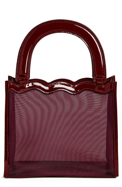 Reformation Emma Mini Top Handle Bag in Ruby Mesh at Nordstrom