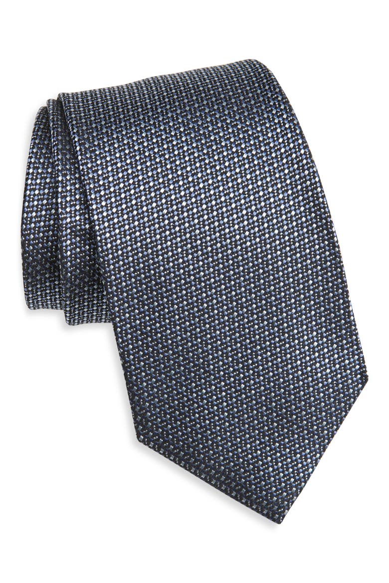 Mulberry Silk Tie, Main, color, BLUE