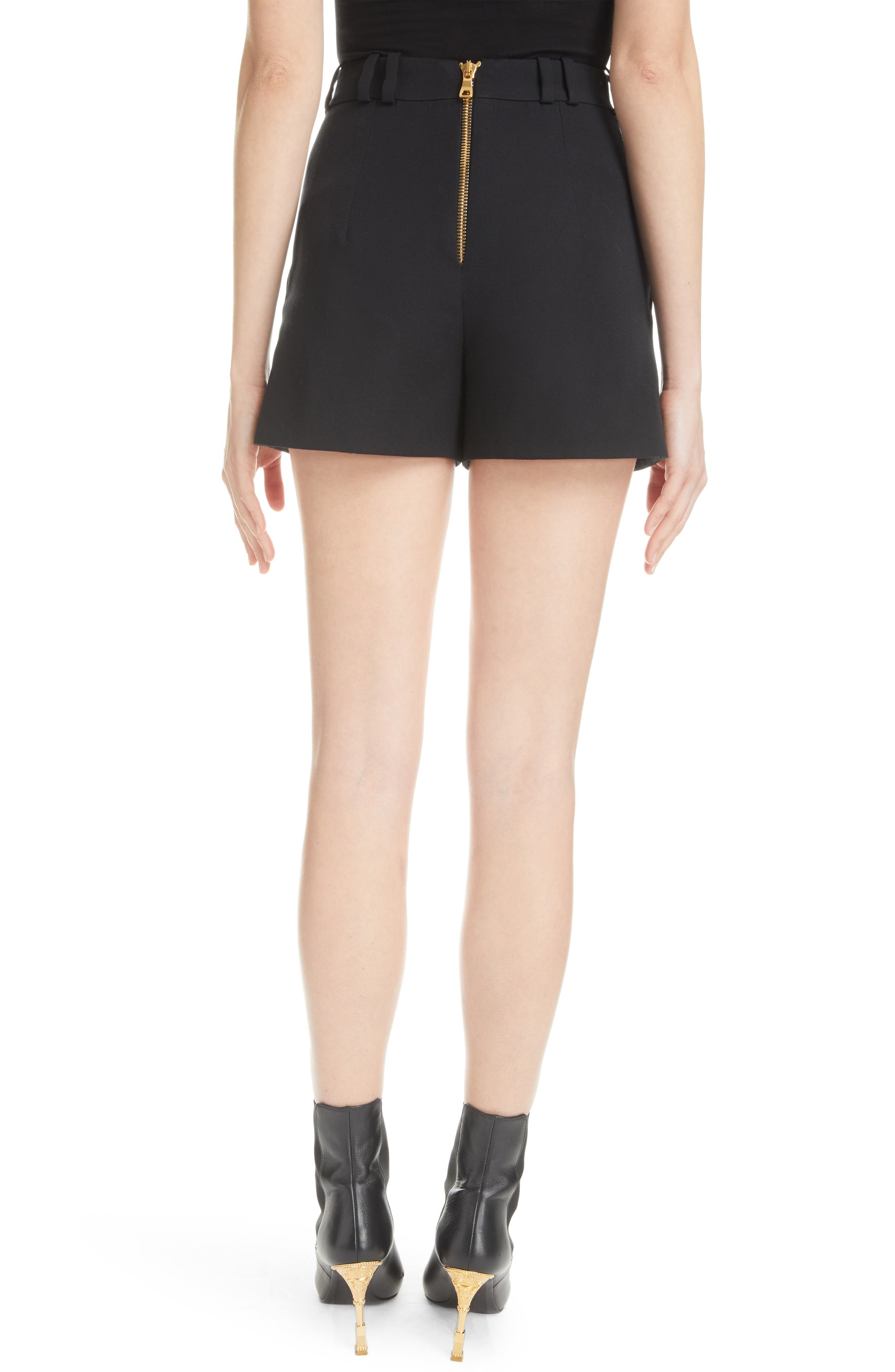 8-Button Cotton Grain de Poudre Shorts - image 2