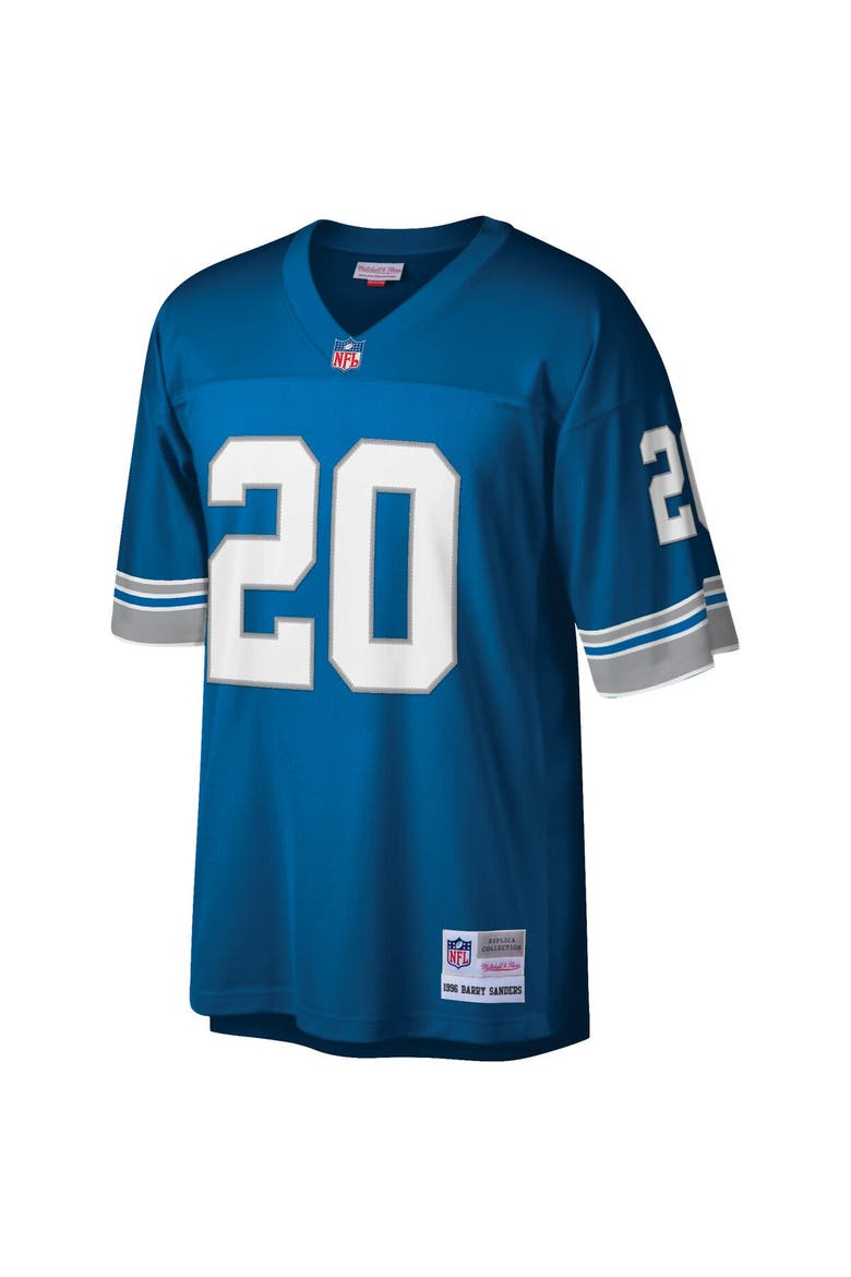 Men's Mitchell & Ness Barry Sanders Blue Detroit Lions Legacy Replica Jersey, Alternate, color, Blue