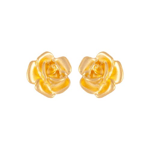 Susan Caplan 1990s Vintage Rose Earrings In Pink