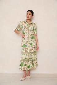 RAISHMA Miranda Green Dress
