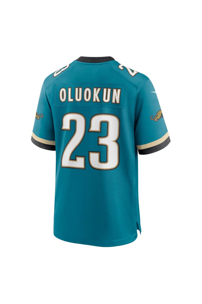 Men's Nike Foye Oluokun Teal Jacksonville Jaguars Prowler Throwback Player Game Jersey, Alternate, color, Teal