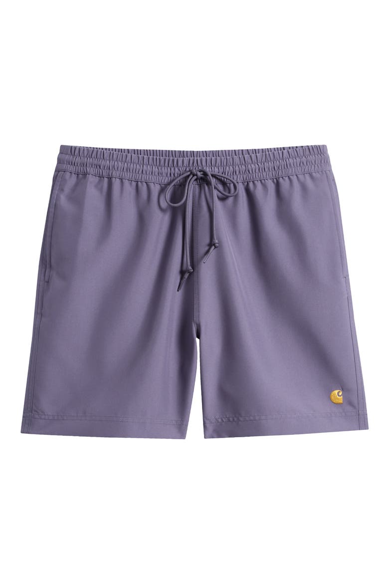 Chase Swim Trunks, Main, color, SHADY PURPLE / GOLD