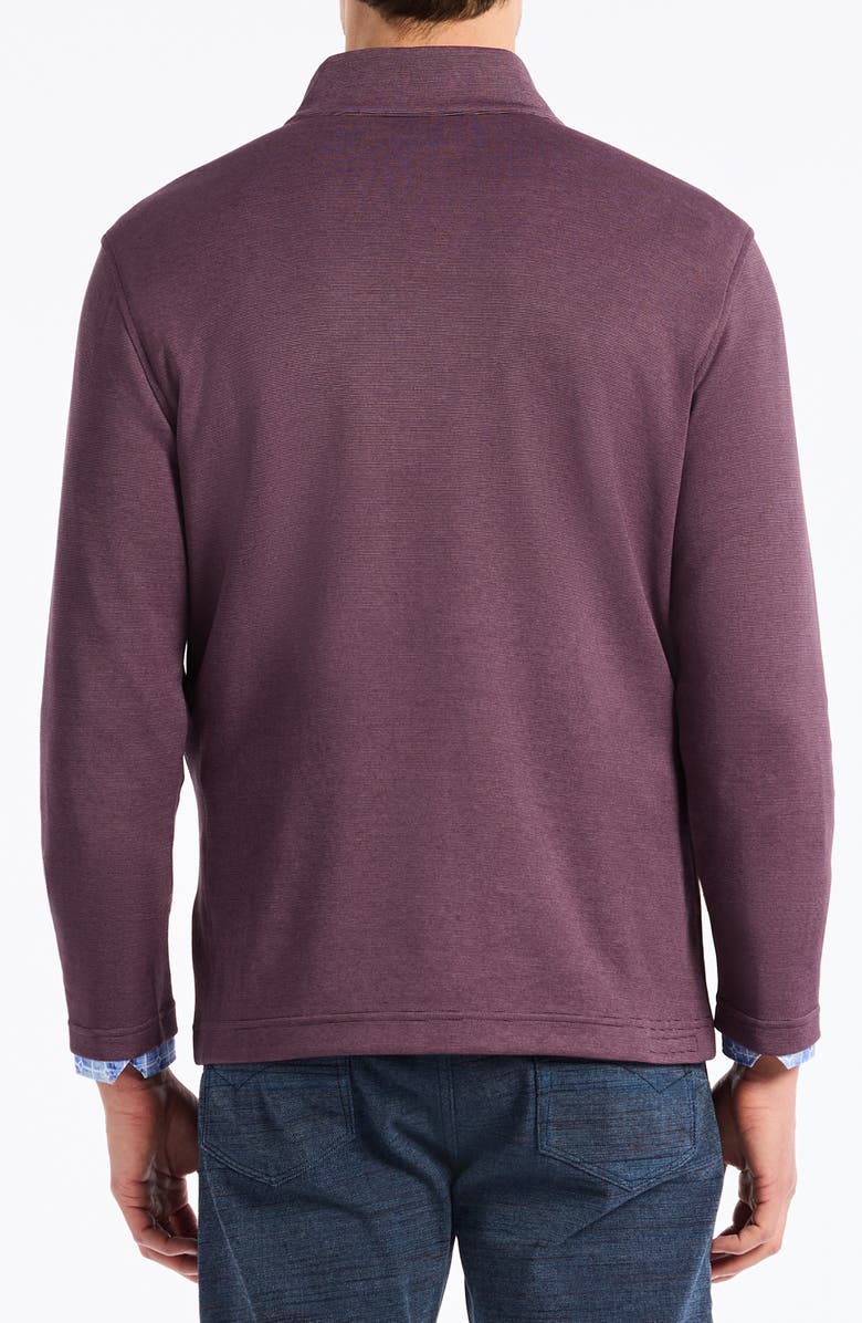 Robert Graham Troland Quarter Zip Top, Alternate, color, Plum Perfect
