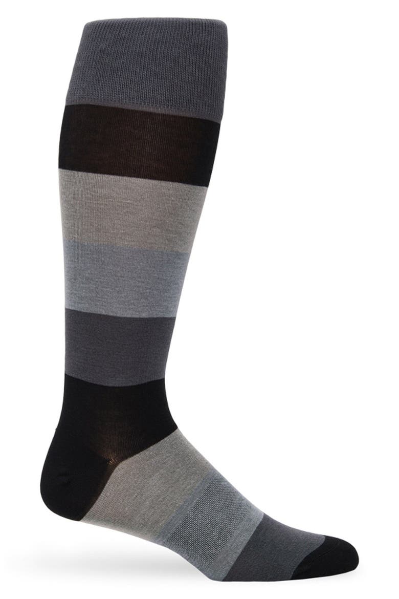 Vega Mid-Calf Premium Novelty Dress Socks, Main, color, GREY MONOCHROME