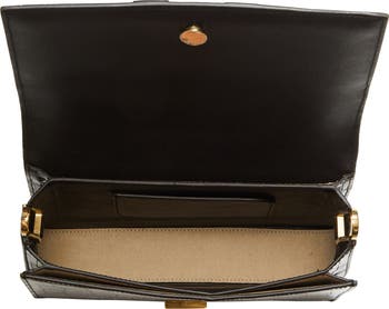 TOTEME Mini T-Flap Convertible Croc Embossed Leather