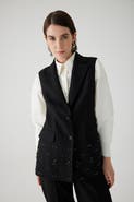 Exquise Aretha Embroidered Vest