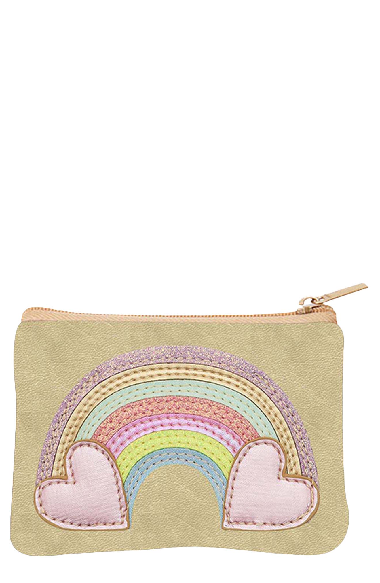 Mimi & Lula Kids' Rainbow Purse, Main, color, Medium Beige