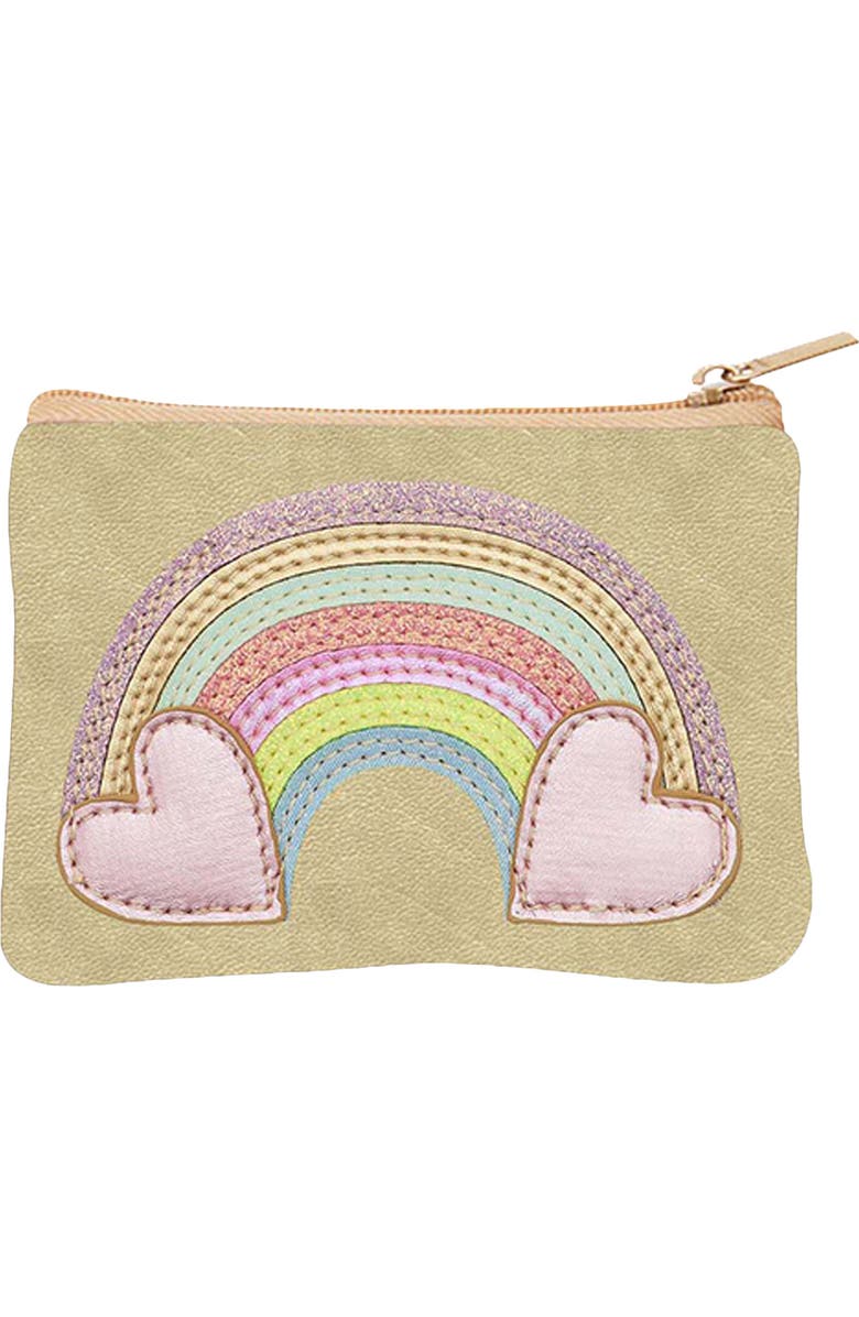 Mimi & Lula Kids' Rainbow Purse, Main, color, Medium Beige