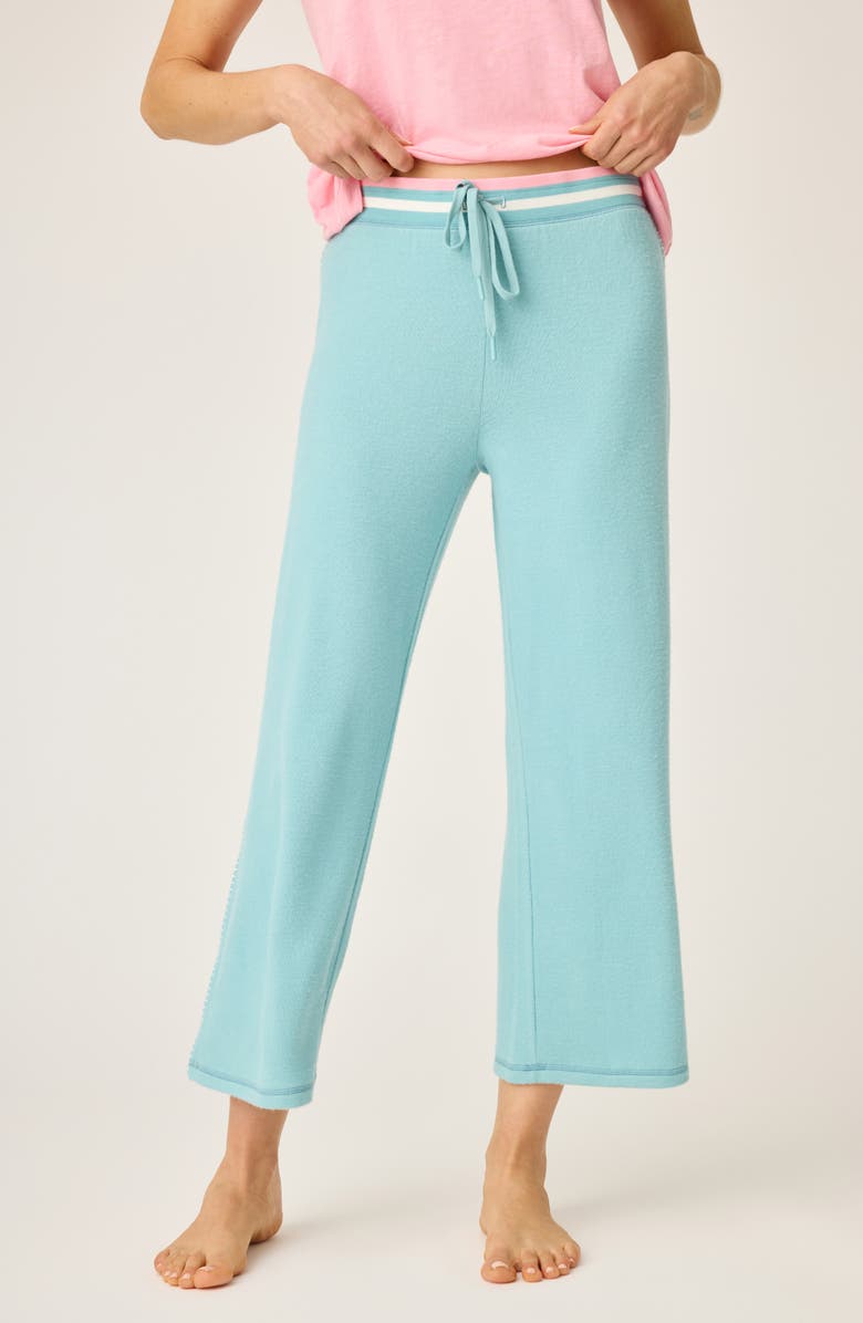 PJ Salvage Cool Breeze Terry Crop Pajama Pants, Main, color,