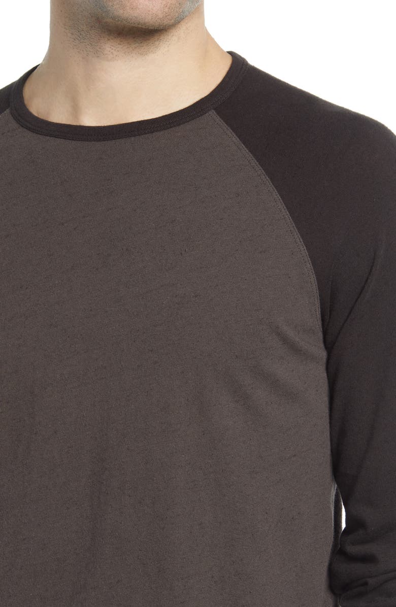 Billy Reid Cotton & Linen Baseball T-Shirt, Alternate, color, 