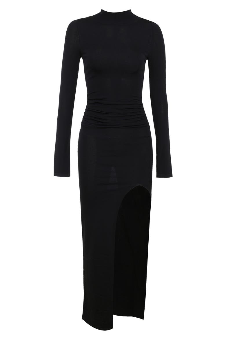 Anais Black Cocktail Dress, Alternate, color, BLACK