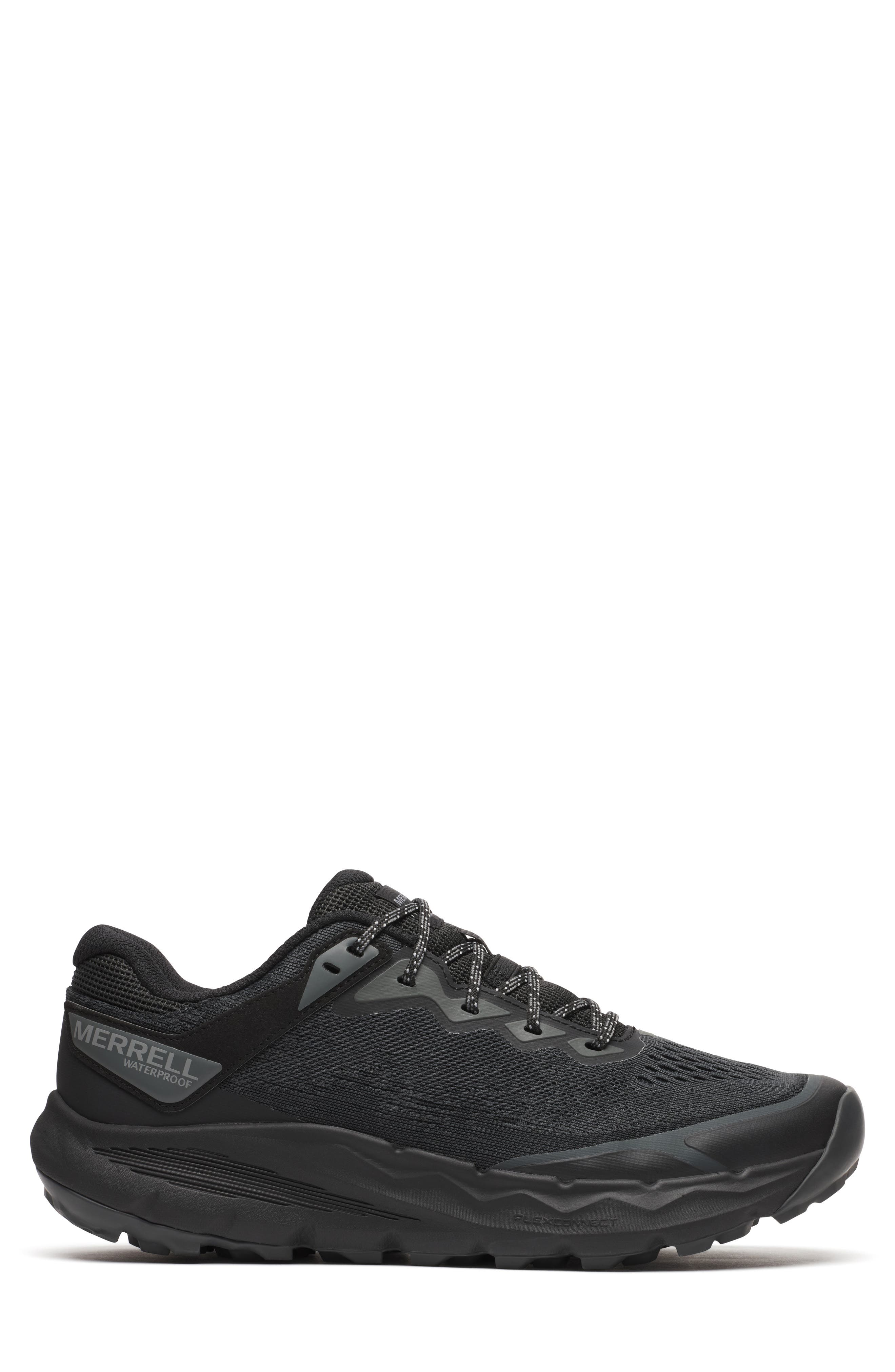 Nova 4 Waterproof Trail Running Shoe, Main, color, BLACK