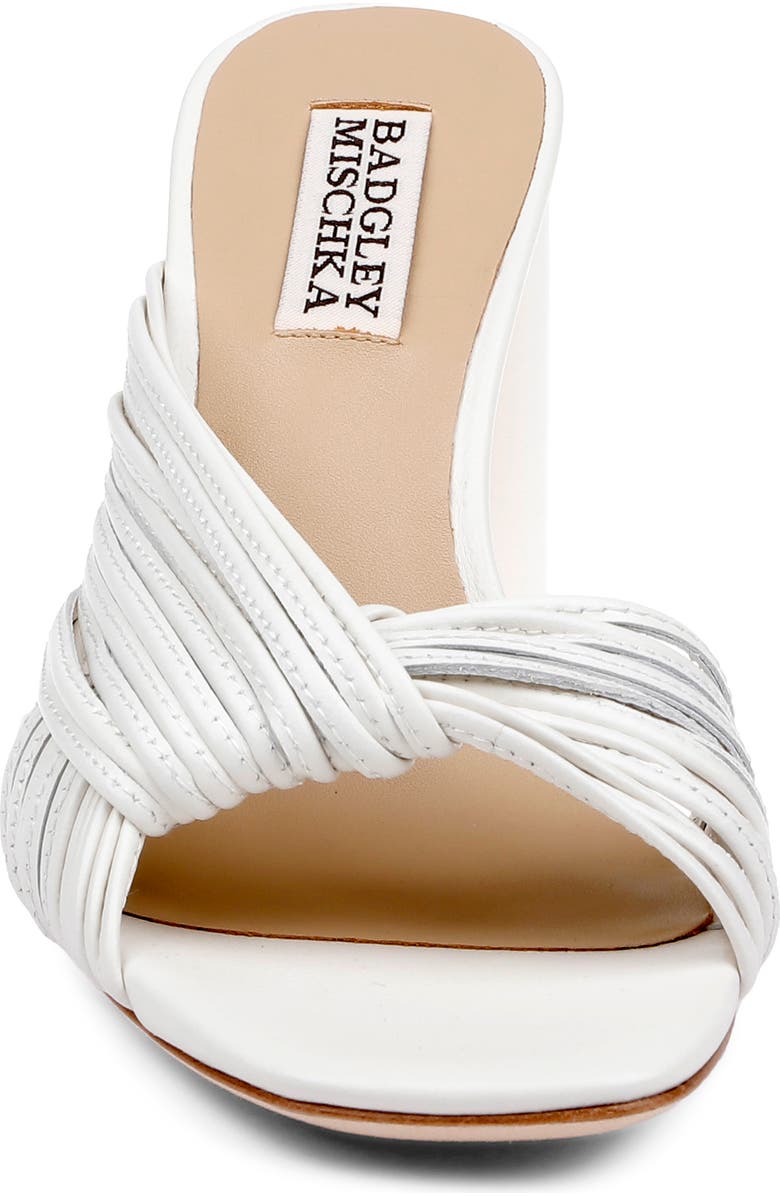 Badgley Mischka Collection Winslow Slide Sandal, Alternate, color, White Leather