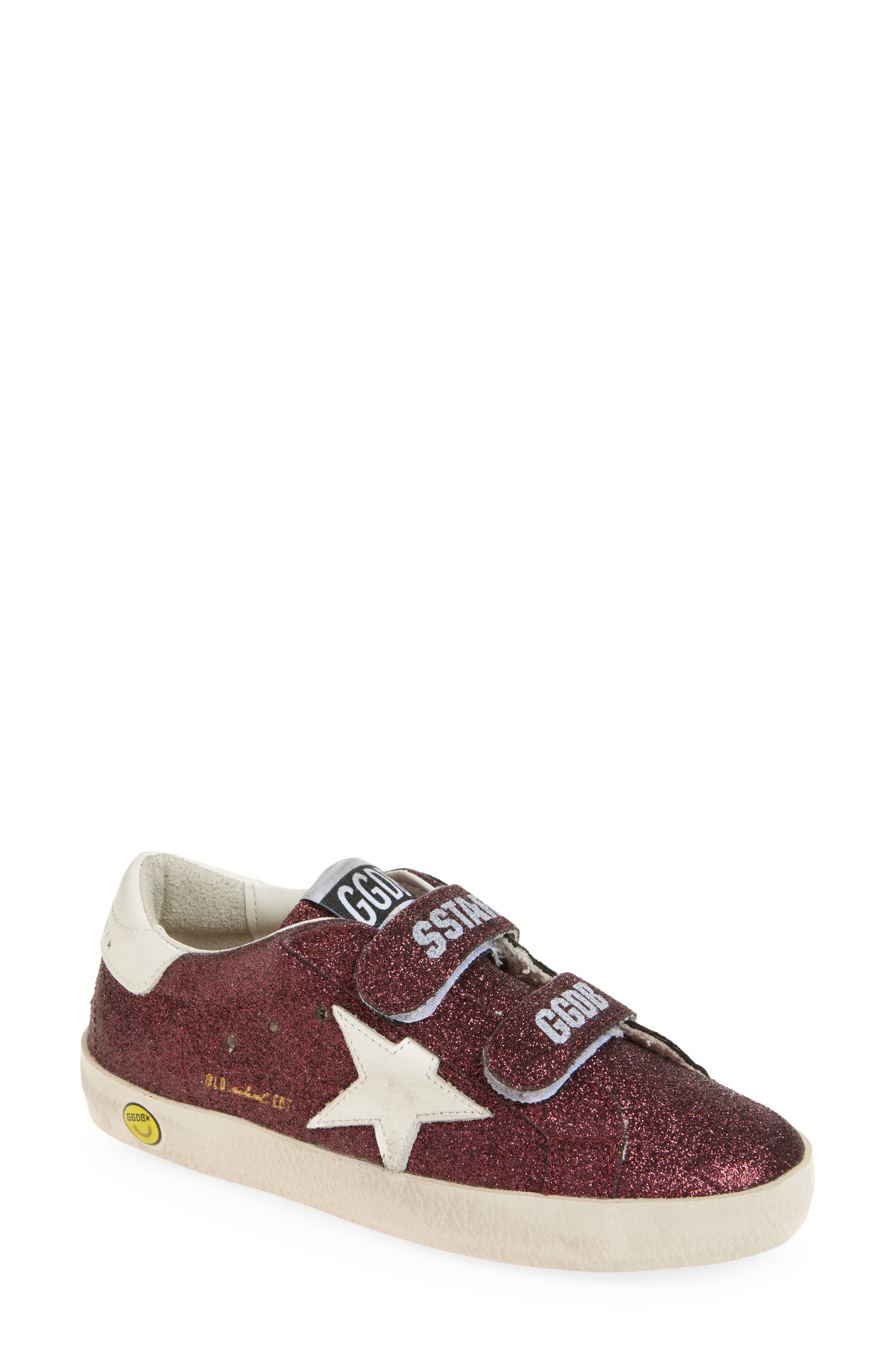 Golden Goose Kids' Old School Glitter Sneaker, Main, color, 