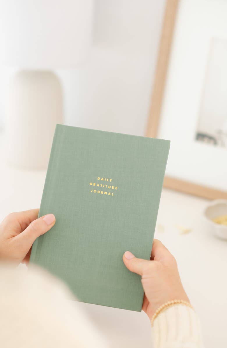 Sugar Paper Gratitude Journal, Alternate, color, Sage