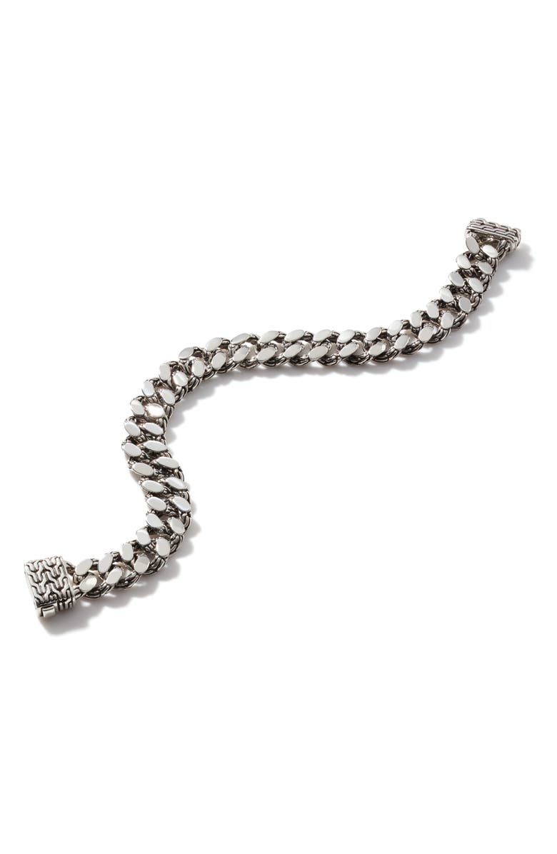 John Hardy Men's Classic Chain Curb Bracelet, Alternate, color, Silver