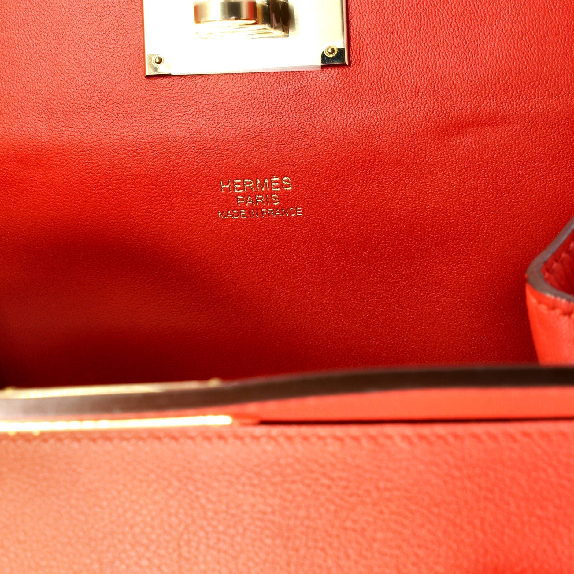 Pre-Owned Hermes Toolbox Bag Evercolor 20, Alternate, color, Capucine