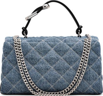 ショルダーバッグ・ポシェット The Chain Sack Shoulder Bag - Marc Jacobs - Cotton - Blue Marc Jacobs The J Air Blue Smooth Leather Shoulder Crossbody