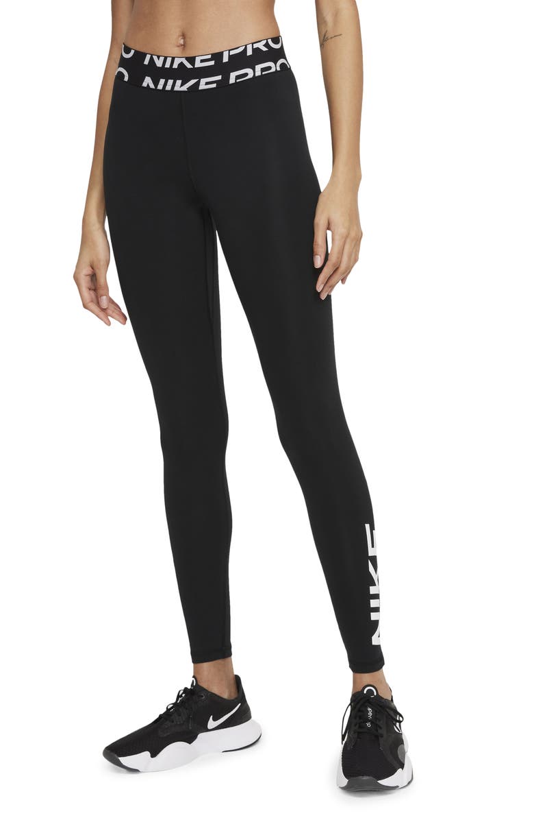 Nike Pro Dri-FIT Graphic Leggings, Main, color, 