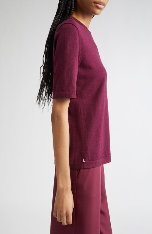 Lafayette 148 Elbow Sleeve Crewneck Sweater