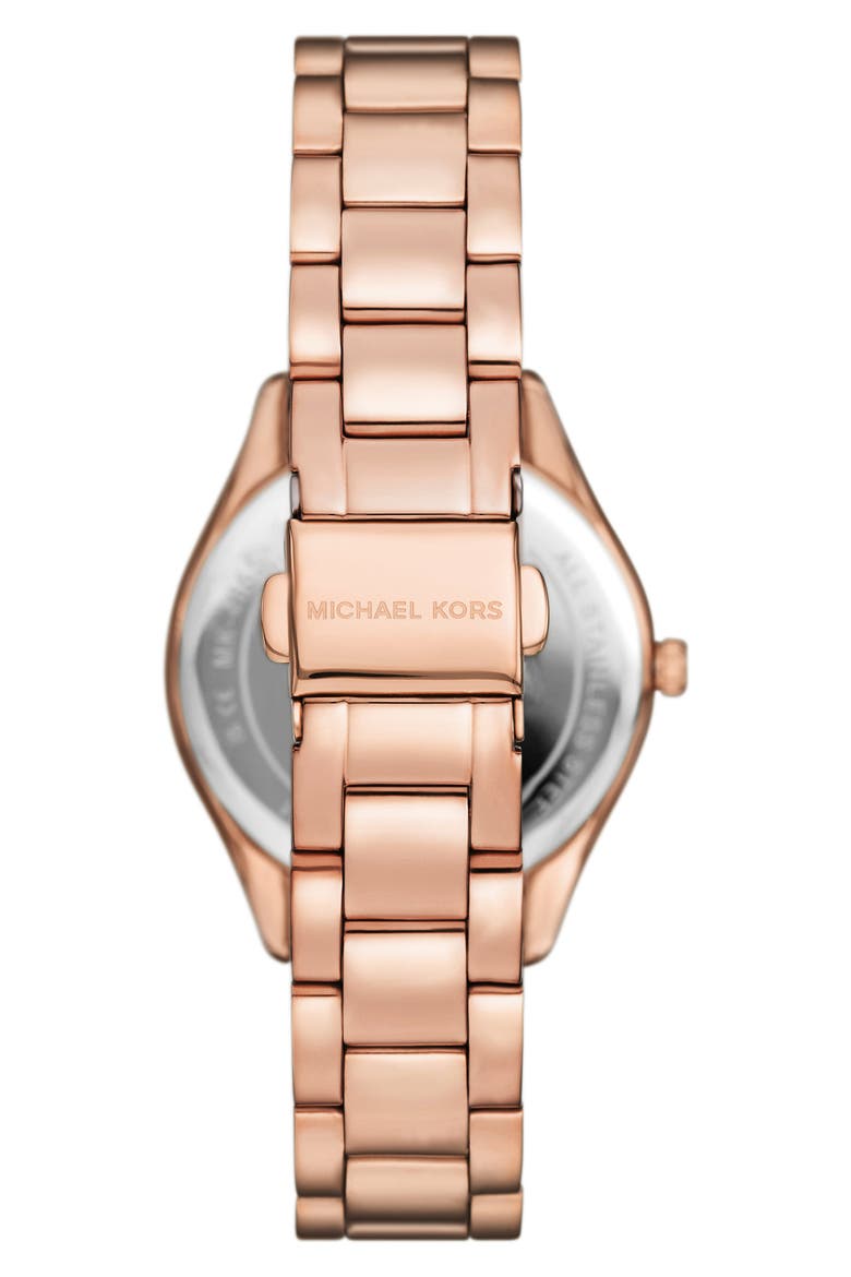 Lauryn Bracelet Watch, Necklace & Stud Earring Set, 33mm, Alternate, color, ROSE GOLD