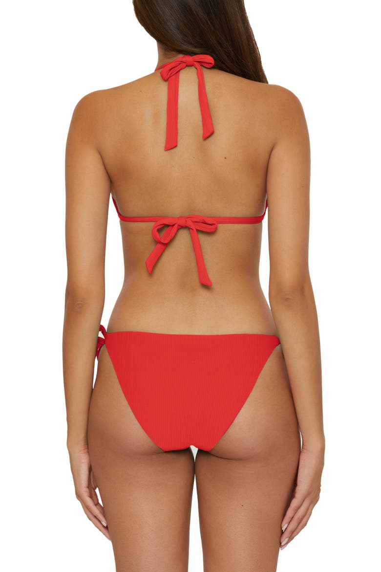 Modern Edge Triangle Bikini Top, Alternate, color, FIRE