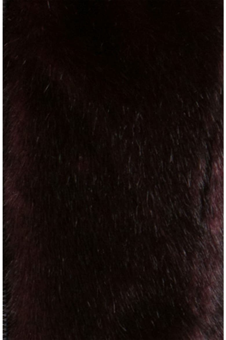 Reversible Faux Fur Vest, Alternate, color, MERLOT