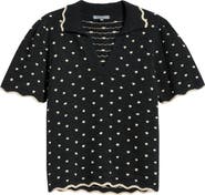 Wit & Wisdom Dot Collar Sweater