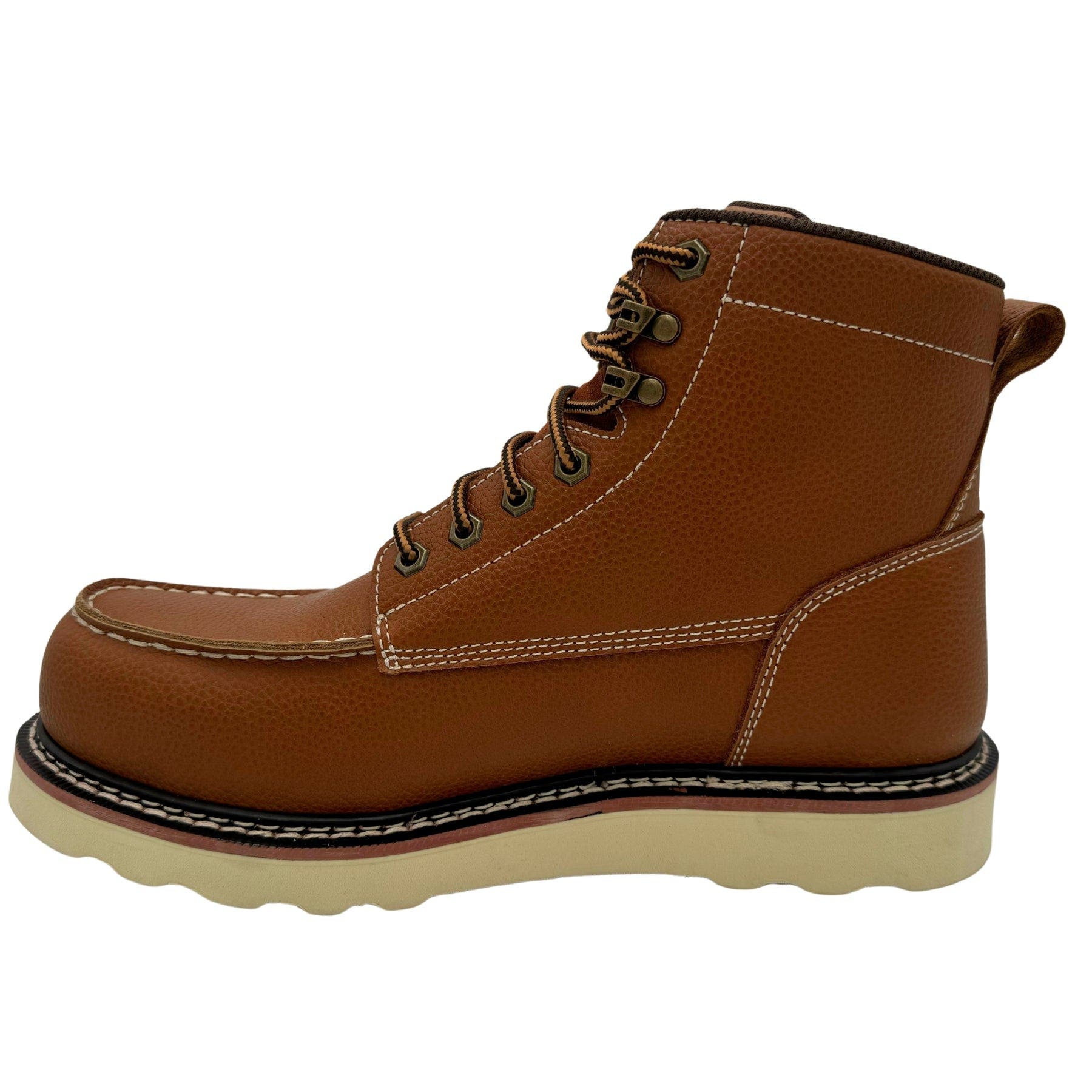 AdTec 6" Tumbled Comp Toe Moc Work Boot, Alternate, color, Tumble Brown